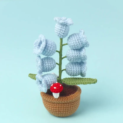 Pot De Fleurs Crochet Fait Main