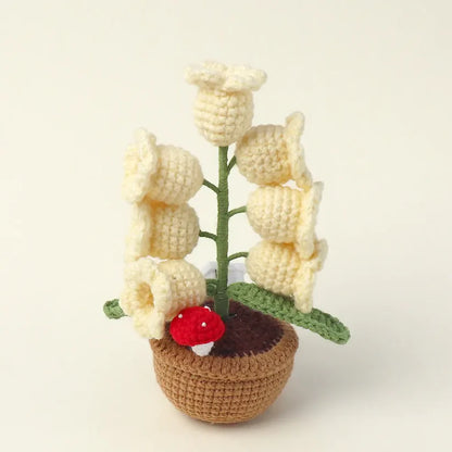 Pot De Fleurs Crochet Fait Main